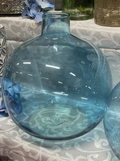 Aries Round Blue Vase Large